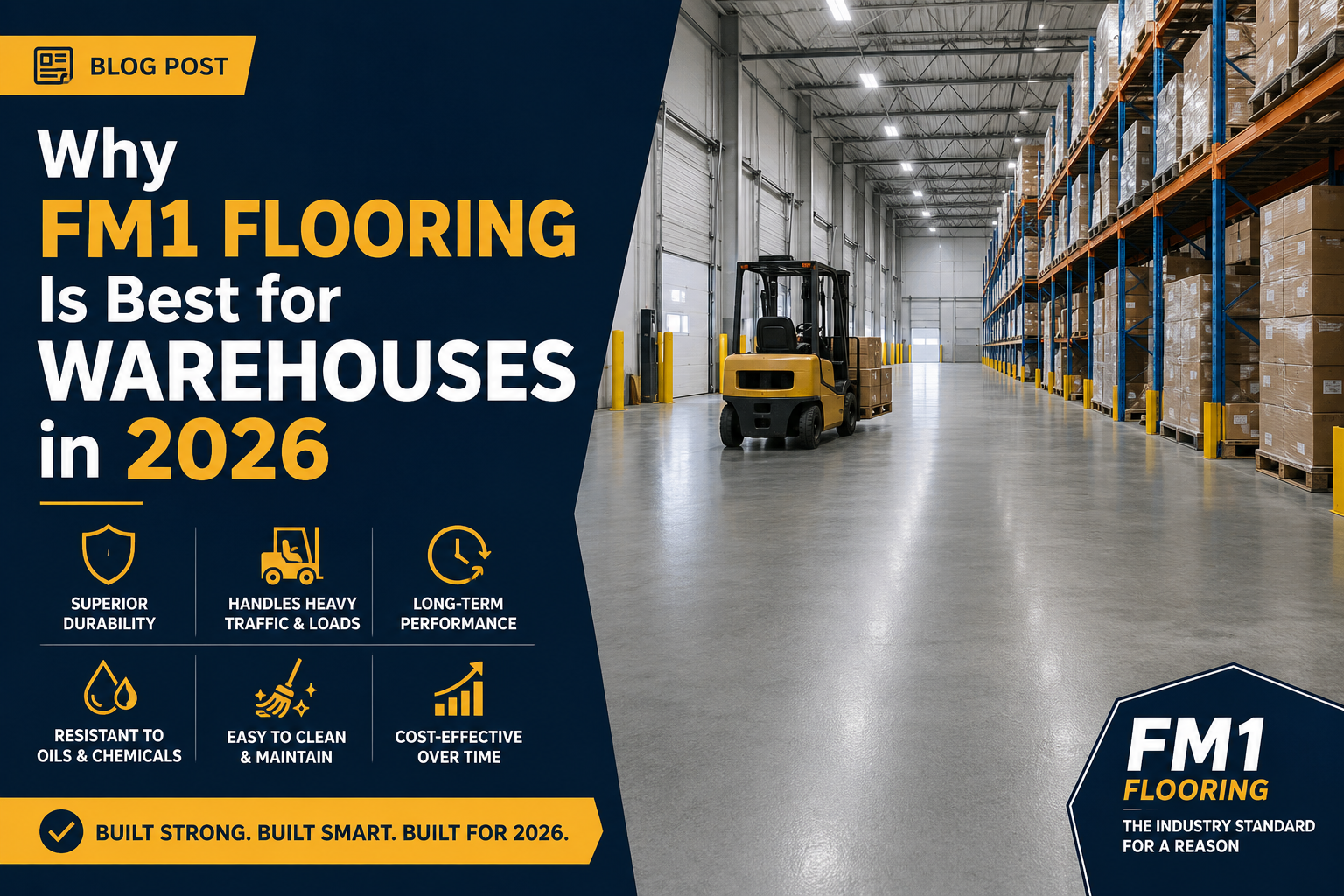 Why FM1 Flooring Is Best for Warehouses in 2026